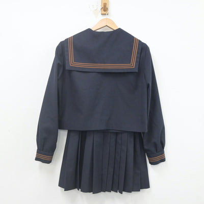 【中古】東京都 関東国際高等学校 女子制服 3点（セーラー服・ニット・スカート）sf023201