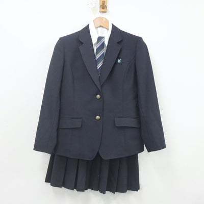 【中古】東京都 神田女学園高等学校 女子制服 5点（ブレザー・シャツ・スカート）sf023206