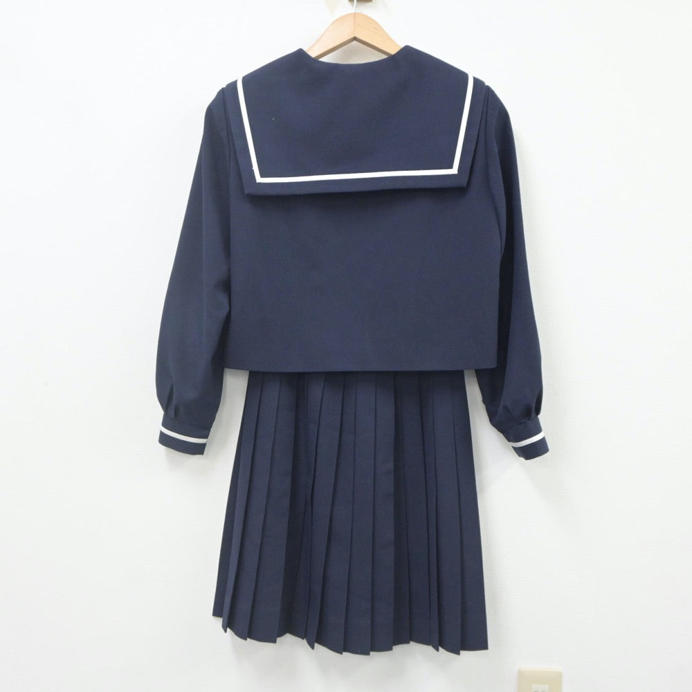 【中古】徳島県 第一中学校 女子制服 2点（セーラー服・スカート）sf023233