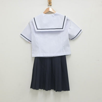 【中古】徳島県 第一中学校 女子制服 2点（セーラー服・スカート）sf023235