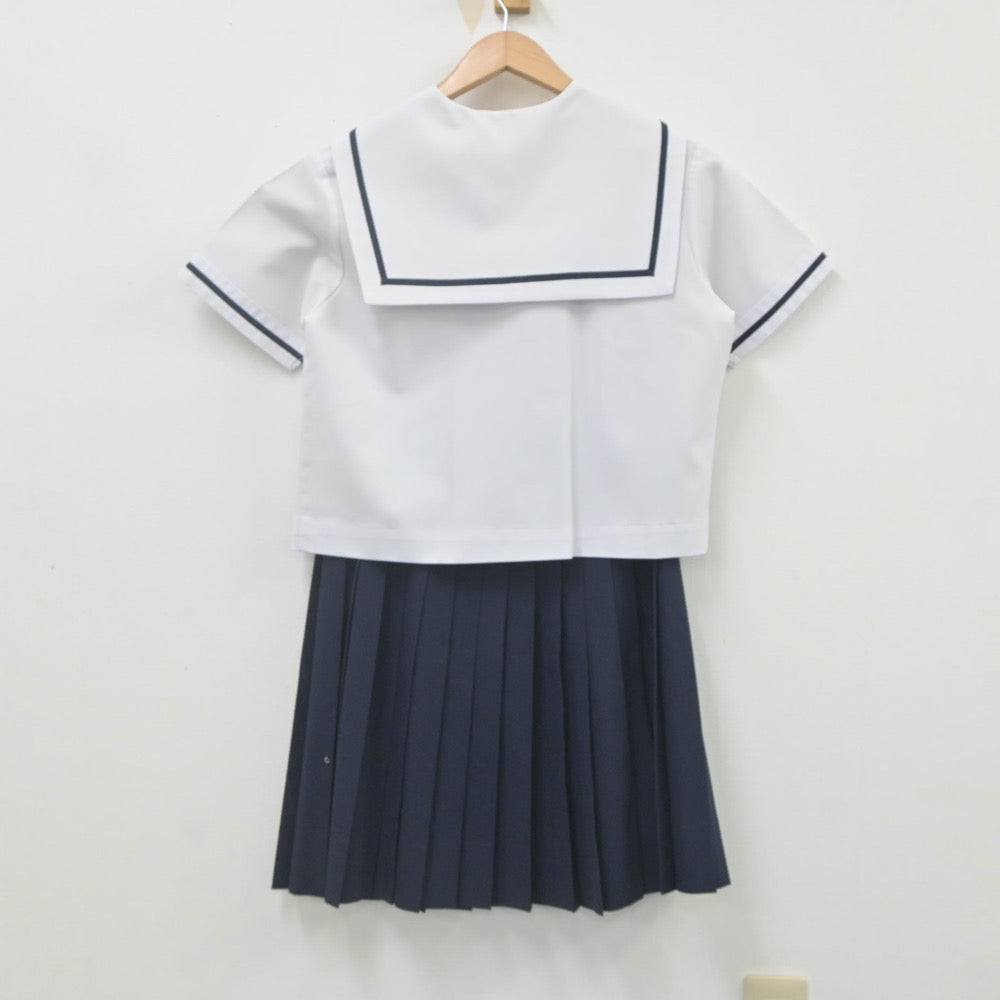 【中古】徳島県 第一中学校 女子制服 2点（セーラー服・スカート）sf023236