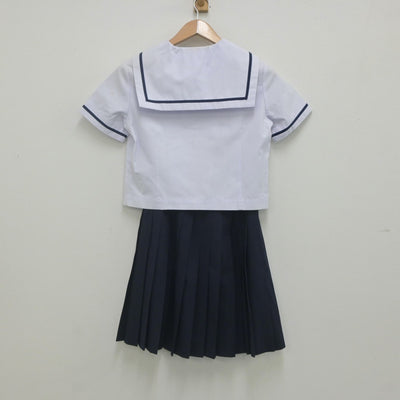 【中古】徳島県 第一中学校 女子制服 2点（セーラー服・スカート）sf023238