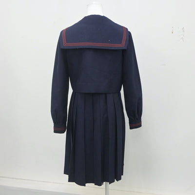 【中古】福岡県 福岡女学院高等学校 女子制服 3点（セーラー服・ジャンパースカート）sf023241