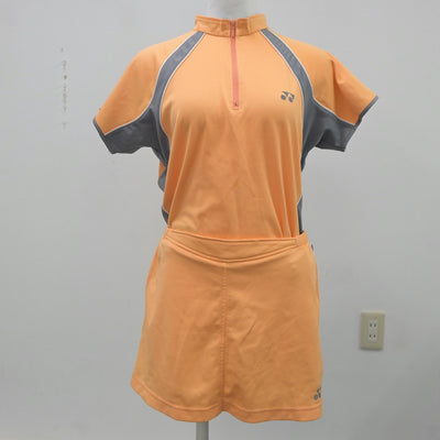 【中古】兵庫県 雲雀丘学園高等学校/ソフトテニス部ユニフォーム 女子制服 2点（部活ユニフォーム 上・部活ユニフォーム 下）sf023245