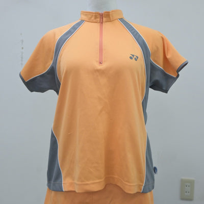 【中古】兵庫県 雲雀丘学園高等学校/ソフトテニス部ユニフォーム 女子制服 2点（部活ユニフォーム 上・部活ユニフォーム 下）sf023245