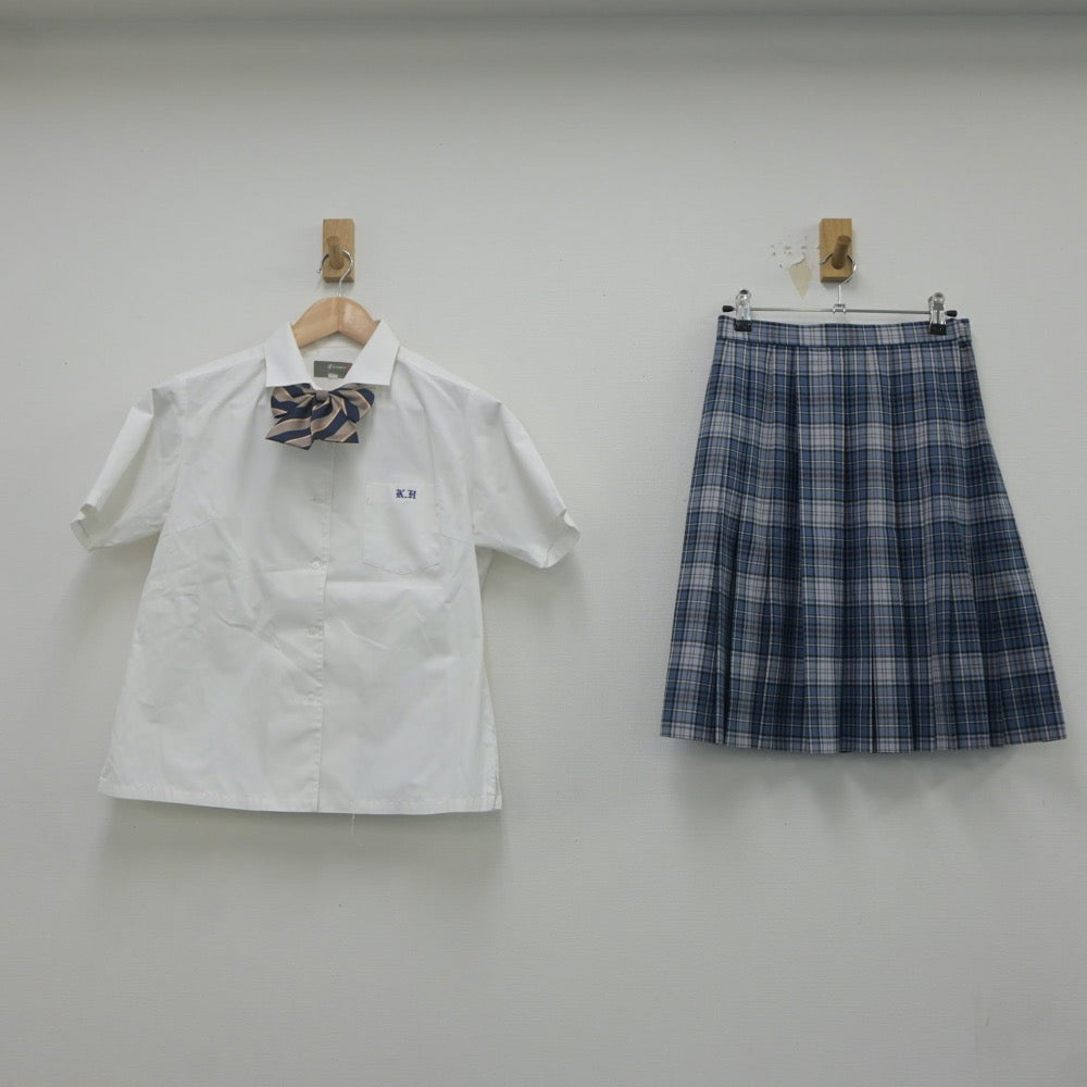 【中古】愛知県 刈谷東高等学校 女子制服 4点（シャツ・スカート）sf023253