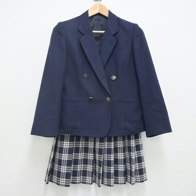 【中古】宮城県 聖和学園高等学校 女子制服 3点（ブレザー・ベスト・スカート）sf023262