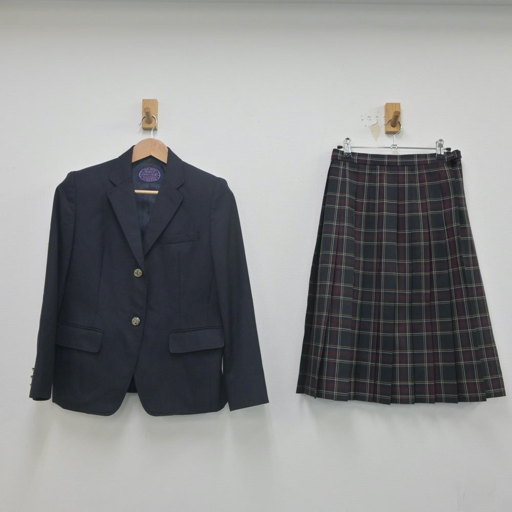 【中古】兵庫県 多聞東中学校 女子制服 2点（ブレザー・スカート）sf023265