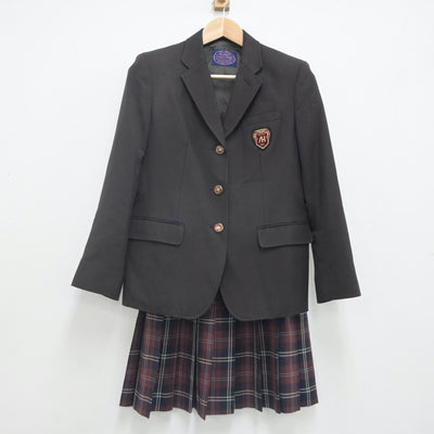 【中古】兵庫県 明石高等学校 女子制服 4点（ブレザー・ニット・スカート）sf023267