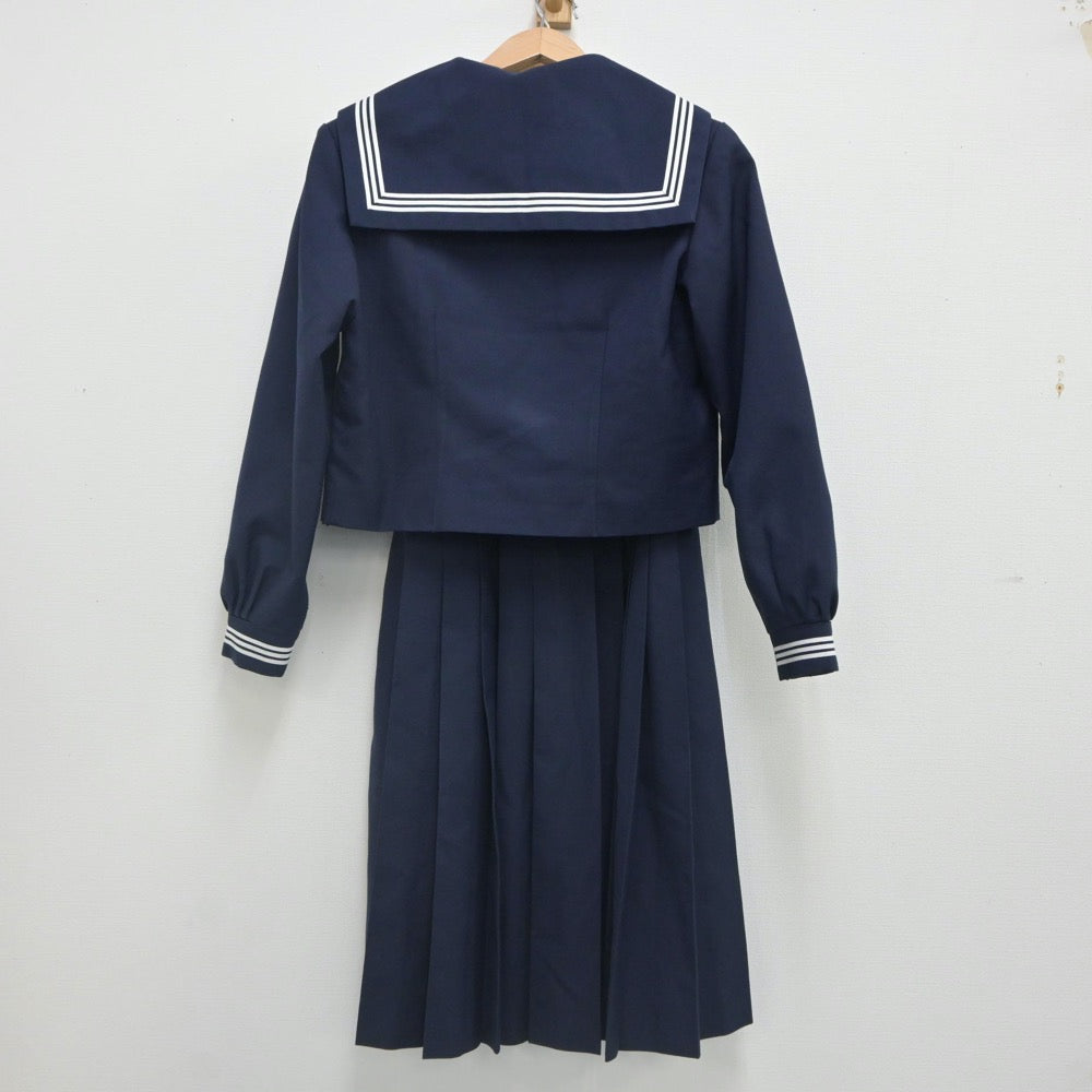 【中古】東京都 足立谷中中学校 女子制服 4点（セーラー服・ジャンパースカート）sf023275