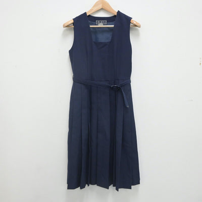 【中古】東京都 足立谷中中学校 女子制服 4点（セーラー服・ジャンパースカート）sf023275