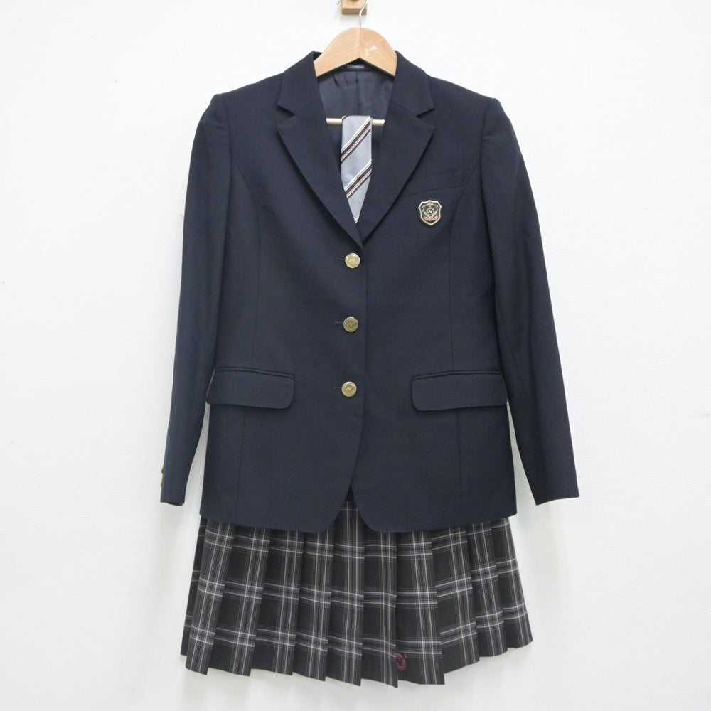 【中古】千葉県 二松学舎大学附属柏高等学校 女子制服 5点（ブレザー・ニット・スカート）sf023283