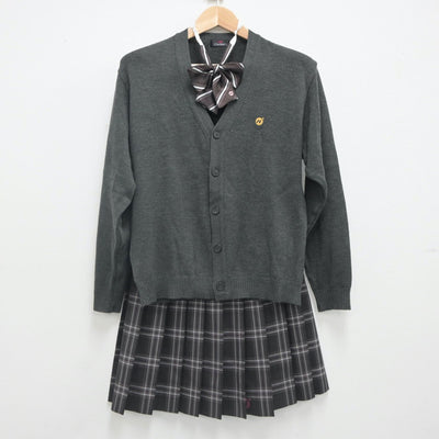 【中古】千葉県 二松学舎大学附属柏高等学校 女子制服 5点（ブレザー・ニット・スカート）sf023283