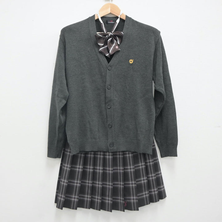 【中古】千葉県 二松学舎大学附属柏高等学校 女子制服 5点（ブレザー・ニット・スカート）sf023283