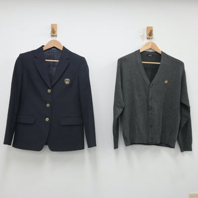 【中古】千葉県 二松学舎大学附属柏高等学校 女子制服 5点（ブレザー・ニット・スカート）sf023283