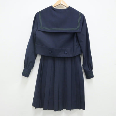 【中古】大阪府 樟蔭中学校・高等学校 女子制服 2点（セーラー服・スカート）sf023285