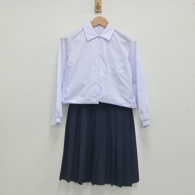 【中古】三重県 常磐中学校 女子制服 3点（シャツ・スカート）sf023295