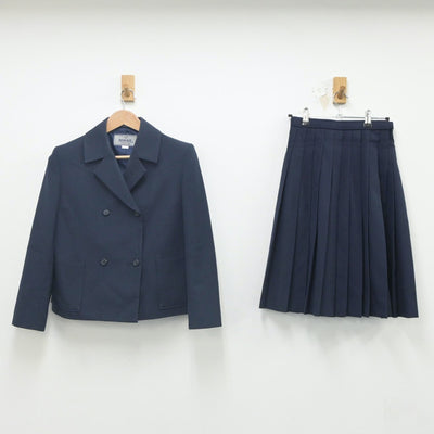 【中古】三重県 中部中学校 女子制服 2点（ブレザー・スカート）sf023296