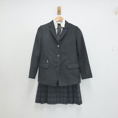 【中古】東京都 安田学園高等学校 女子制服 5点（ブレザー・シャツ・スカート）sf023327