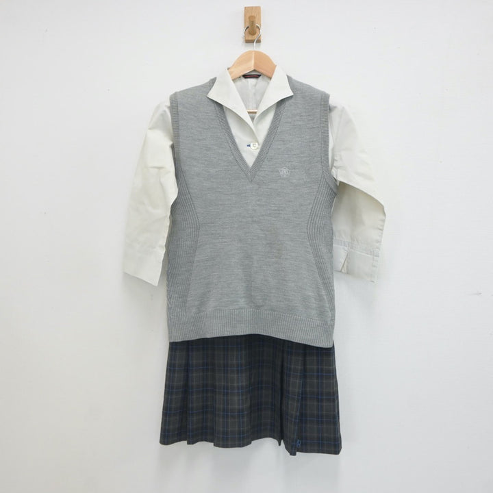 【中古制服】東京都 安田学園高等学校 女子制服 4点（シャツ・ニットベスト・スカート）sf023328【リサイクル学生服】 | 中古制服通販パレイド