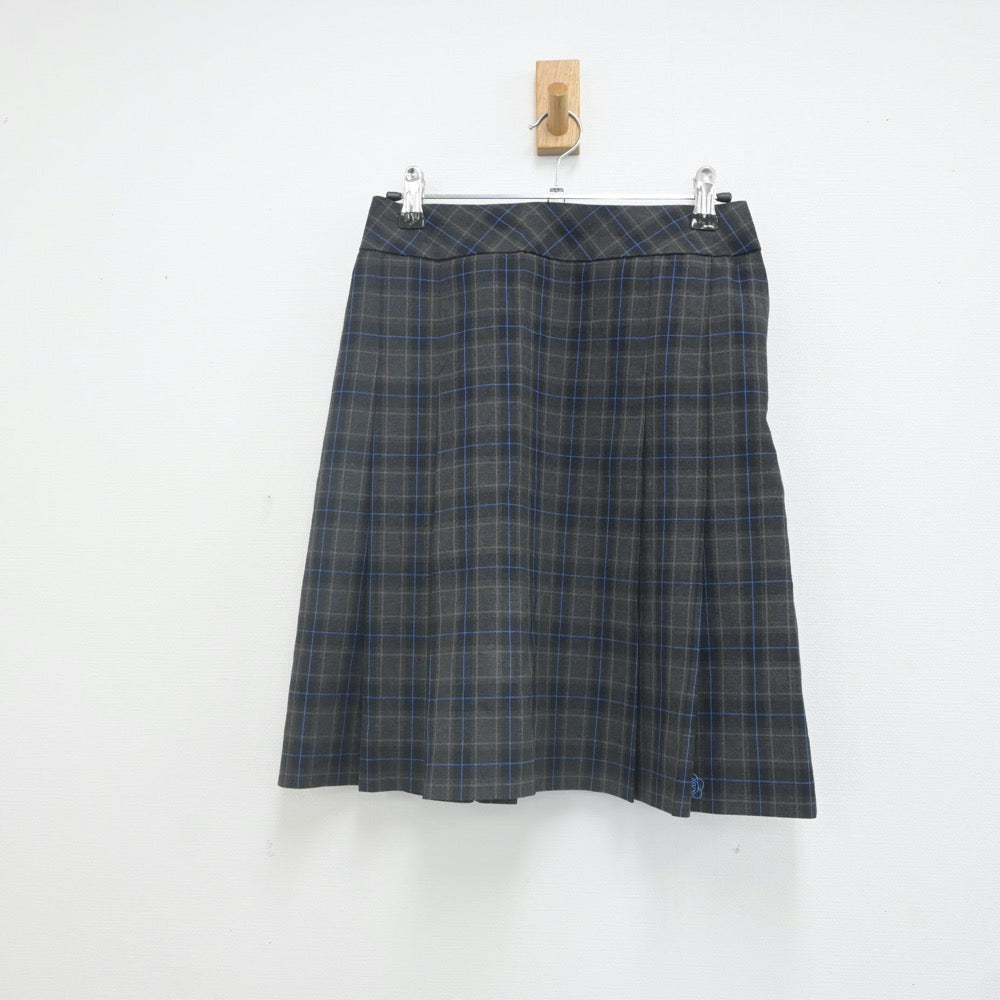 【中古】東京都 安田学園高等学校 女子制服 4点（シャツ・ニットベスト・スカート）sf023328