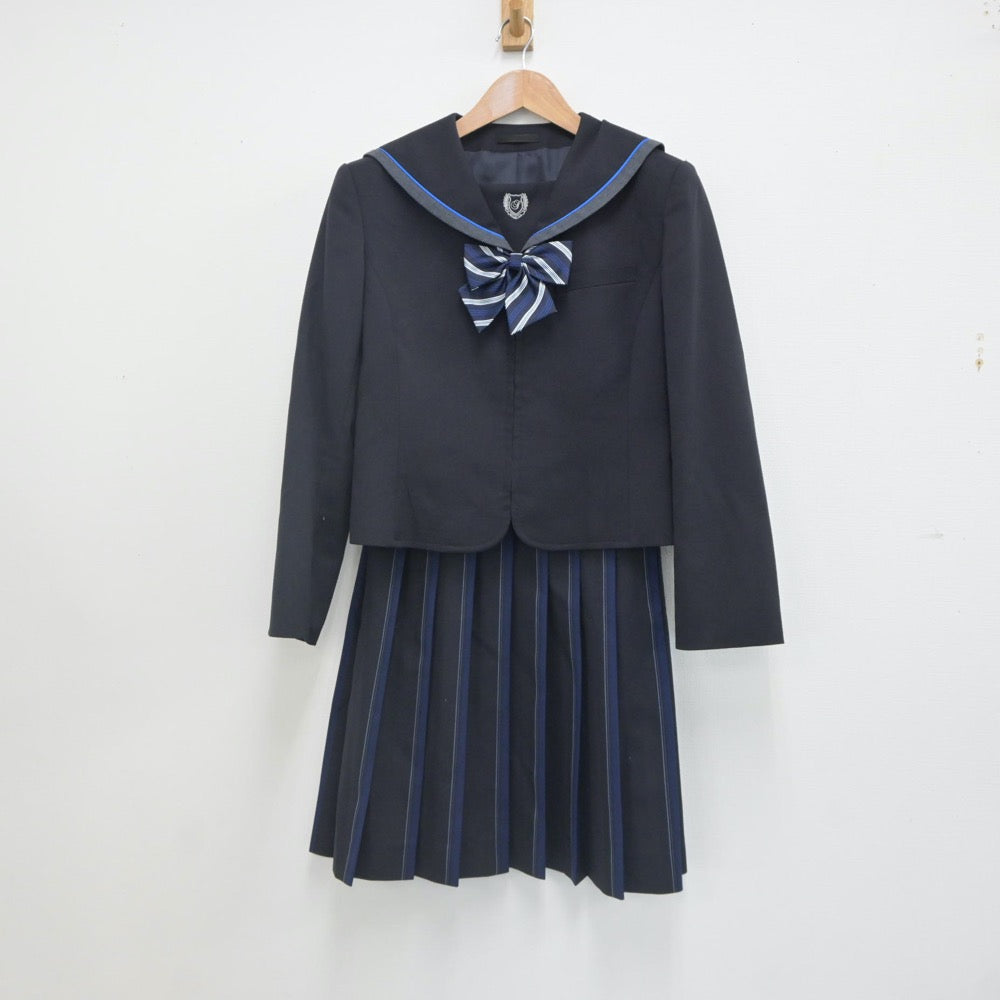 【中古】山形県 惺山高等学校 女子制服 3点（セーラー服・スカート）sf023330