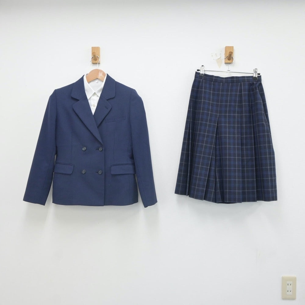 【中古】青森県 青森県立八戸工業高等学校 女子制服 3点（ブレザー・シャツ・スカート）sf023336