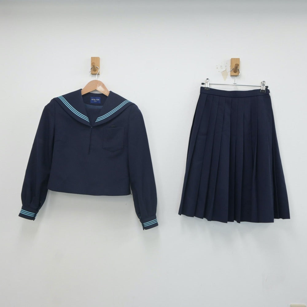 【中古】青森県 青森県八戸市立是川中学校 女子制服 2点（セーラー服・スカート）sf023343