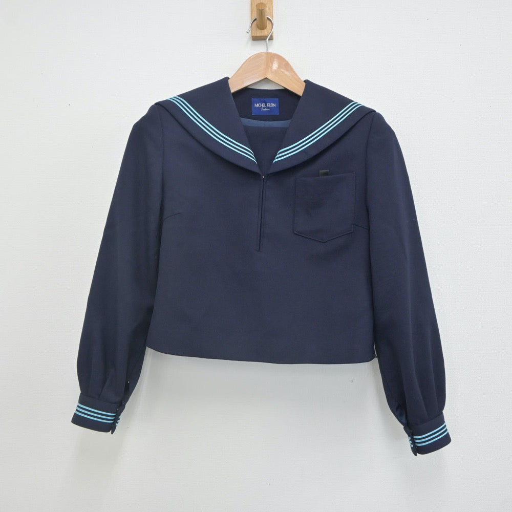 【中古】青森県 青森県八戸市立是川中学校 女子制服 2点（セーラー服・スカート）sf023343