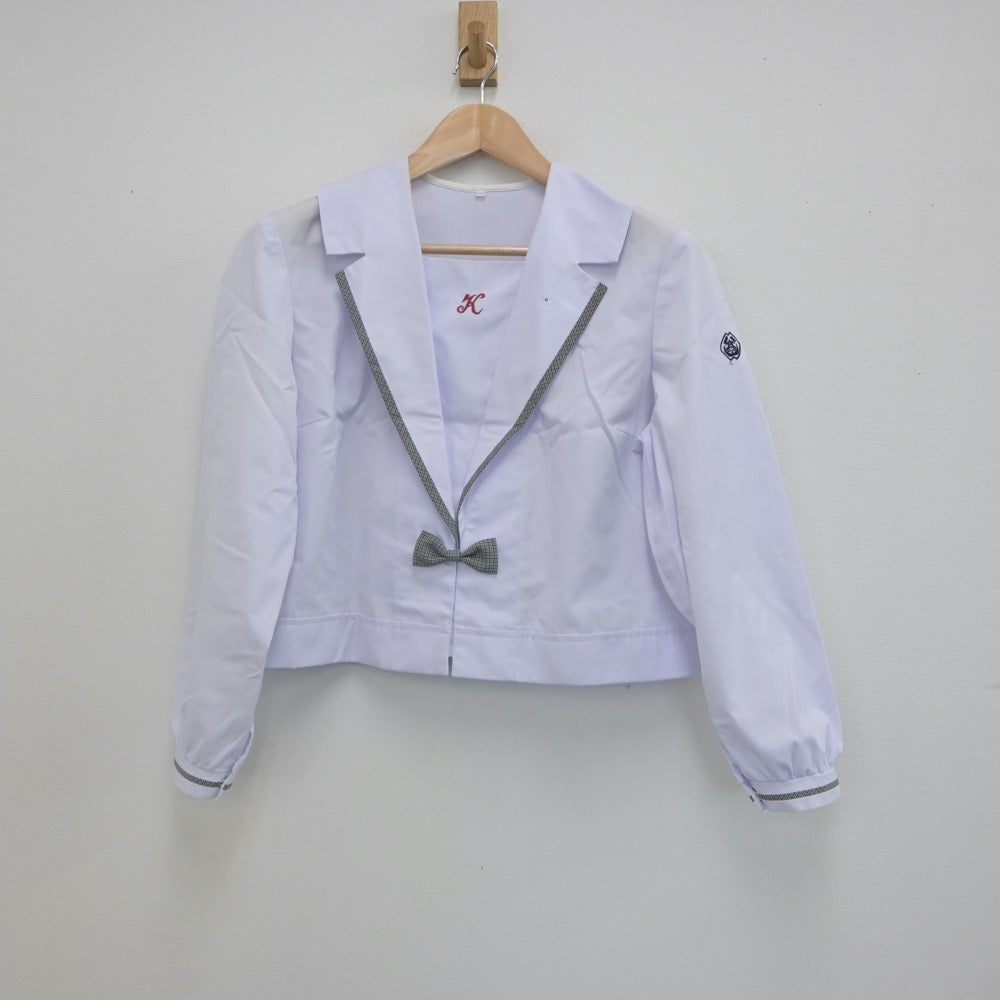 【中古】鹿児島県 鹿児島県立加世田高等学校 女子制服 1点（シャツ）sf023349