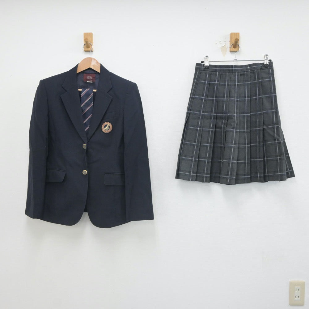 【中古】埼玉県 埼玉県立上尾鷹の台高等学校 女子制服 3点（ブレザー・スカート）sf023363