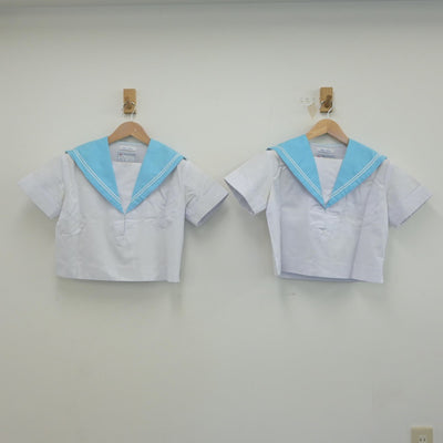 【中古】大阪府 大阪府立夕陽丘高等学校 女子制服 2点（セーラー服）sf023366