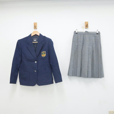 【中古】大阪府 東大阪市立高井田中学校 女子制服 3点（ブレザー・スカート）sf023368