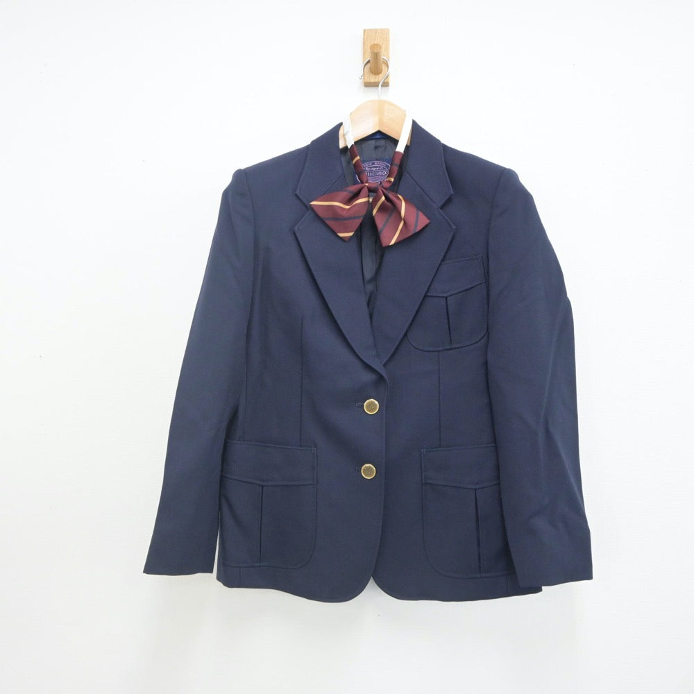 【中古】大阪府 大阪府立柴島高等学校 女子制服 5点（ブレザー・スカート）sf023369