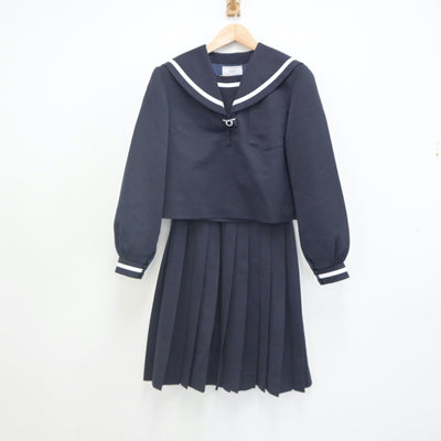 【中古】長野県 長野県東御市立東部中学校 女子制服 2点（セーラー服・スカート）sf023378