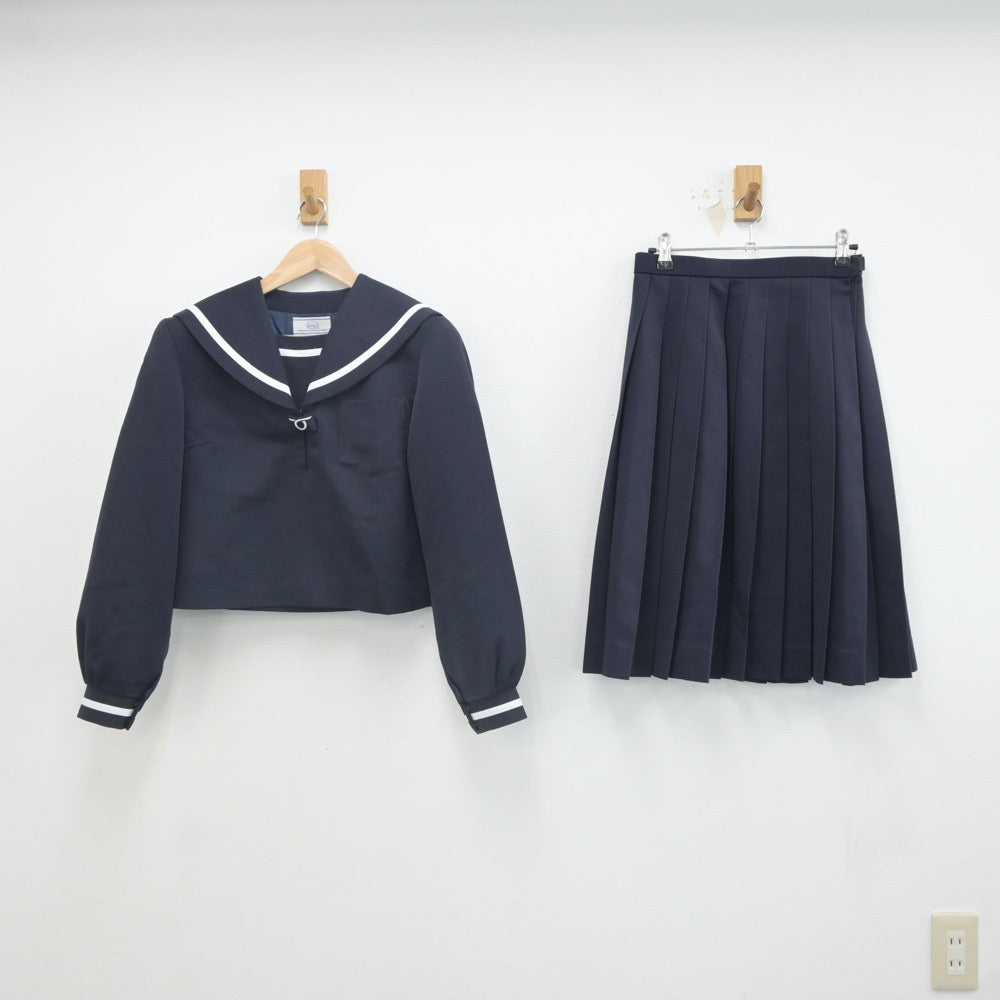 【中古】長野県 長野県東御市立東部中学校 女子制服 2点（セーラー服・スカート）sf023378