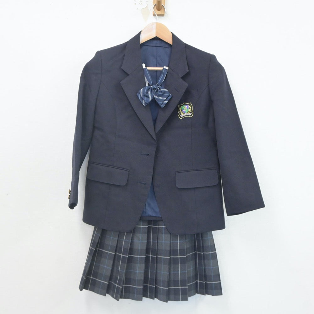 【中古】神奈川県 藤沢市立第一中学校 女子制服 3点（ブレザー・スカート）sf023385