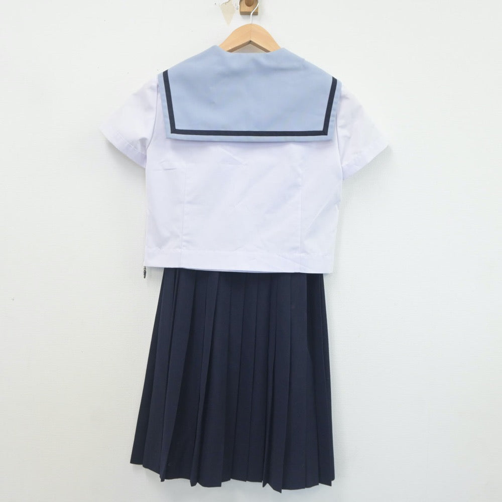 【中古】高知県 清和女子中学校 女子制服 6点（セーラー服・セーラー服・スカート）sf023395