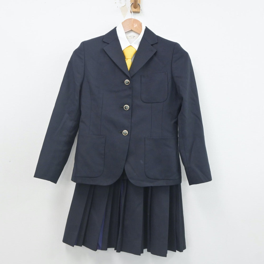 【中古】大阪府 堺リベラル中学校 女子制服 6点（ブレザー・シャツ・スカート）sf023403