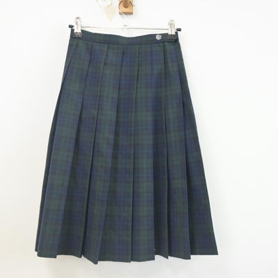 【中古】福岡県 柳川高等学校 女子制服 2点（シャツ・スカート）sf023411