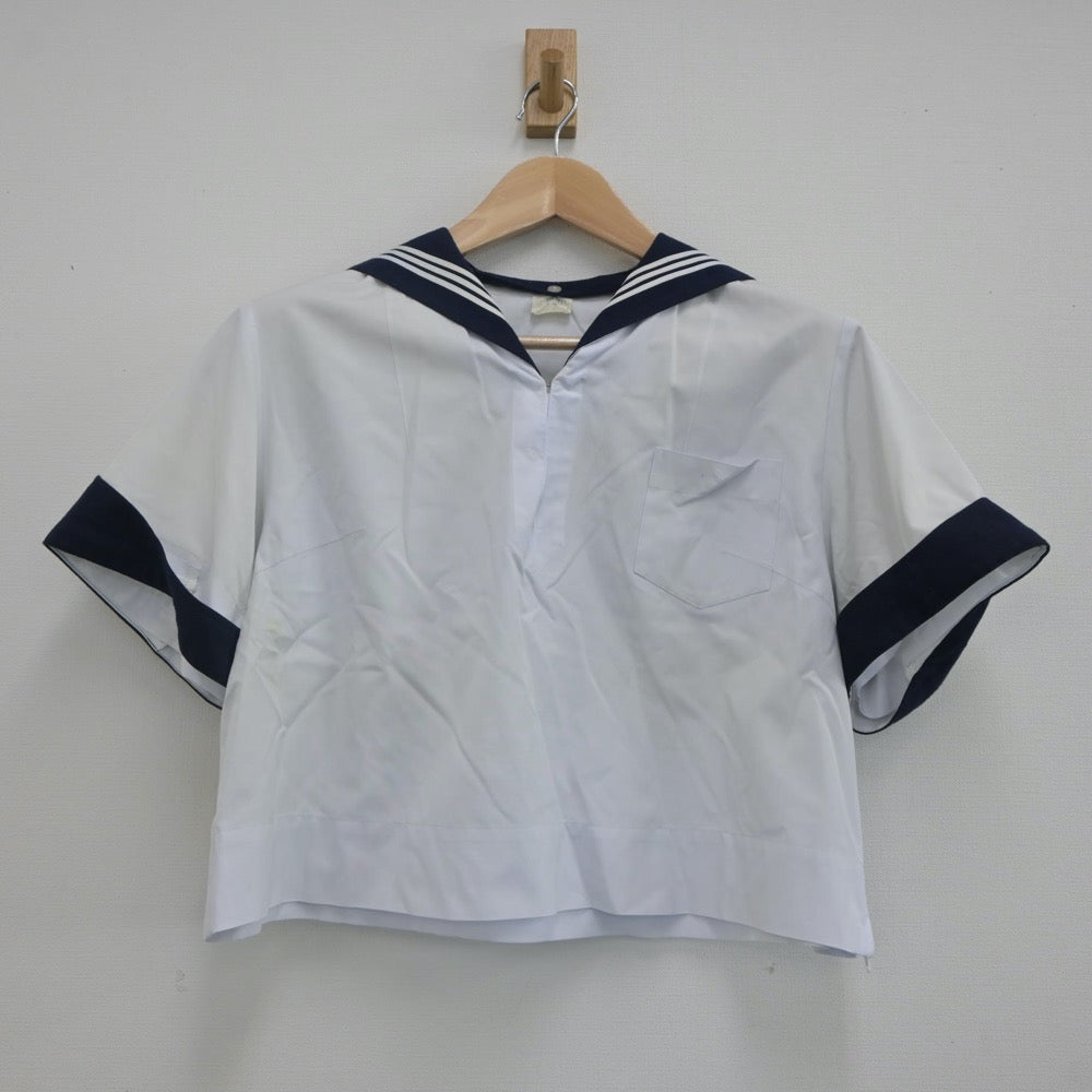 【中古】神奈川県 鎌倉女学院中学校・高等学校 女子制服 2点（セーラー服）sf023434