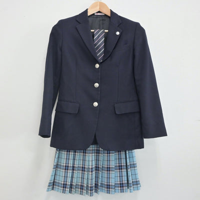 【中古】東京都 クラーク記念国際高等学校 女子制服 4点（ブレザー・スカート）sf023437