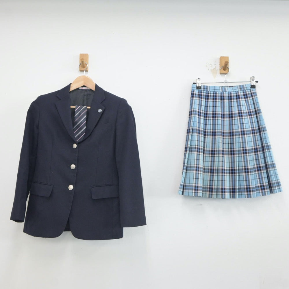 【中古】東京都 クラーク記念国際高等学校 女子制服 4点（ブレザー・スカート）sf023437