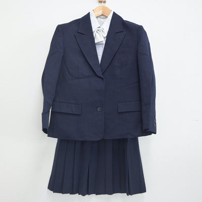 【中古】愛知県 岡崎北高等学校 女子制服 4点（ブレザー・シャツ・スカート）sf023440