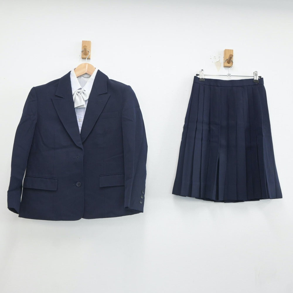 【中古】愛知県 岡崎北高等学校 女子制服 4点（ブレザー・シャツ・スカート）sf023440