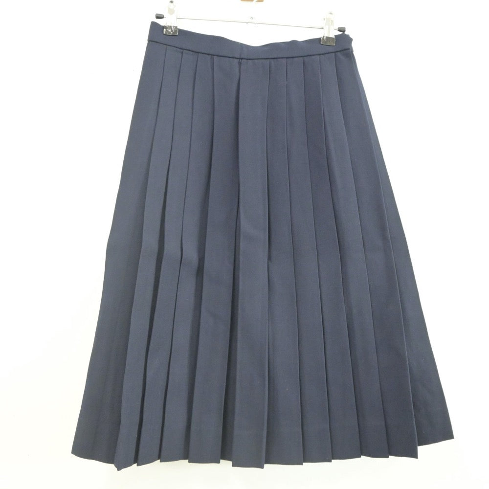 【中古】愛知県 岡崎北高等学校 女子制服 2点（ベスト・スカート）sf023441