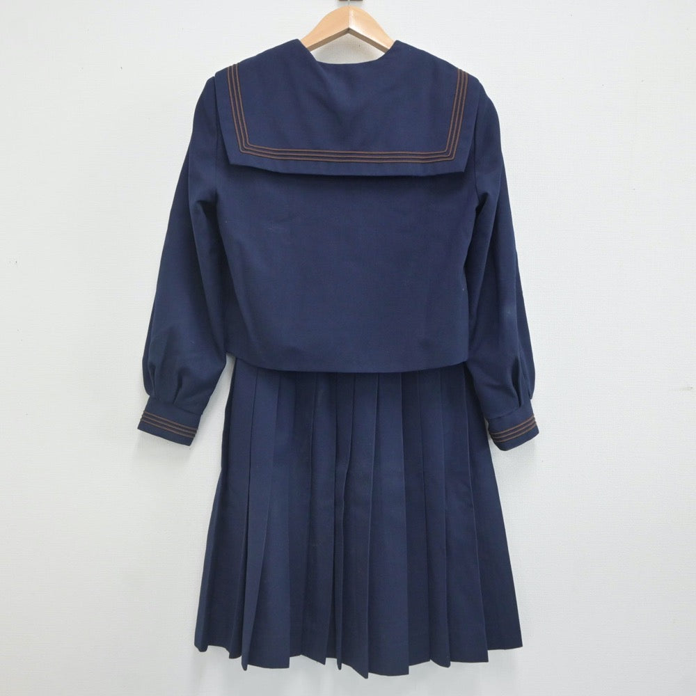 【中古】鳥取県 米子南高等学校 女子制服 3点（セーラー服・スカート）sf023445