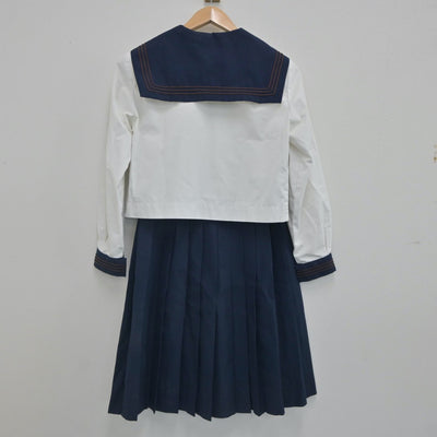 【中古】鳥取県 米子南高等学校 女子制服 3点（セーラー服・シャツ・スカート）sf023446