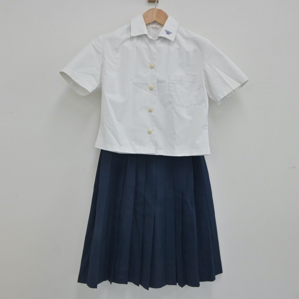 【中古】鳥取県 米子南高等学校 女子制服 3点（セーラー服・シャツ・スカート）sf023446