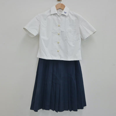 【中古】鳥取県 米子南高等学校 女子制服 3点（セーラー服・シャツ・スカート）sf023446